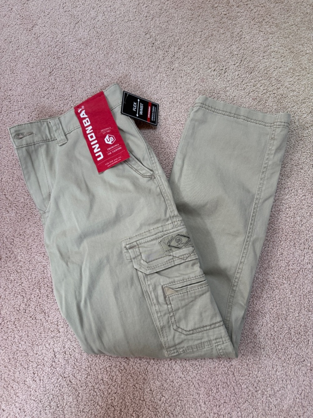 UNIONBAY Men's Light Khaki Cargo Pants
